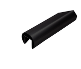 E1000424/10MB Nero Slotted Round Aluminum Tube 42.4mm x 1.5mm x 3000mm