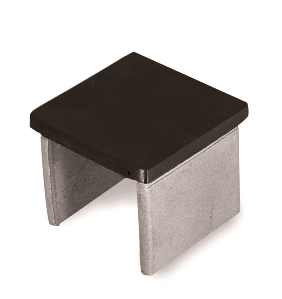E1100150/MB Nero Black Square End Cap for 1-9/16" Tube