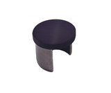 E1100200/MB Nero Black End Cap for 1-2/3" Slotted Tube
