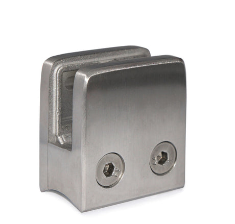 E11104800 Stainless Steel Glass Clamp 1 3/4" x 1 3/4" x 1 3/32" for 1 7/8" Tube