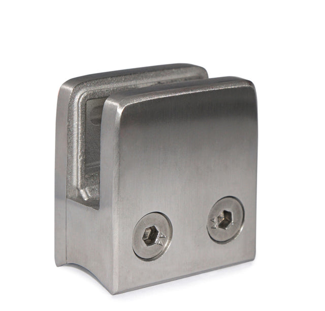 E11104800 Stainless Steel Glass Clamp 1 3/4" x 1 3/4" x 1 3/32" for 1 7/8" Tube