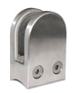 E11404800 Stainless Steel Glass Clamp 1 3/4" x 2 31/64" for 1 7/8" Tube