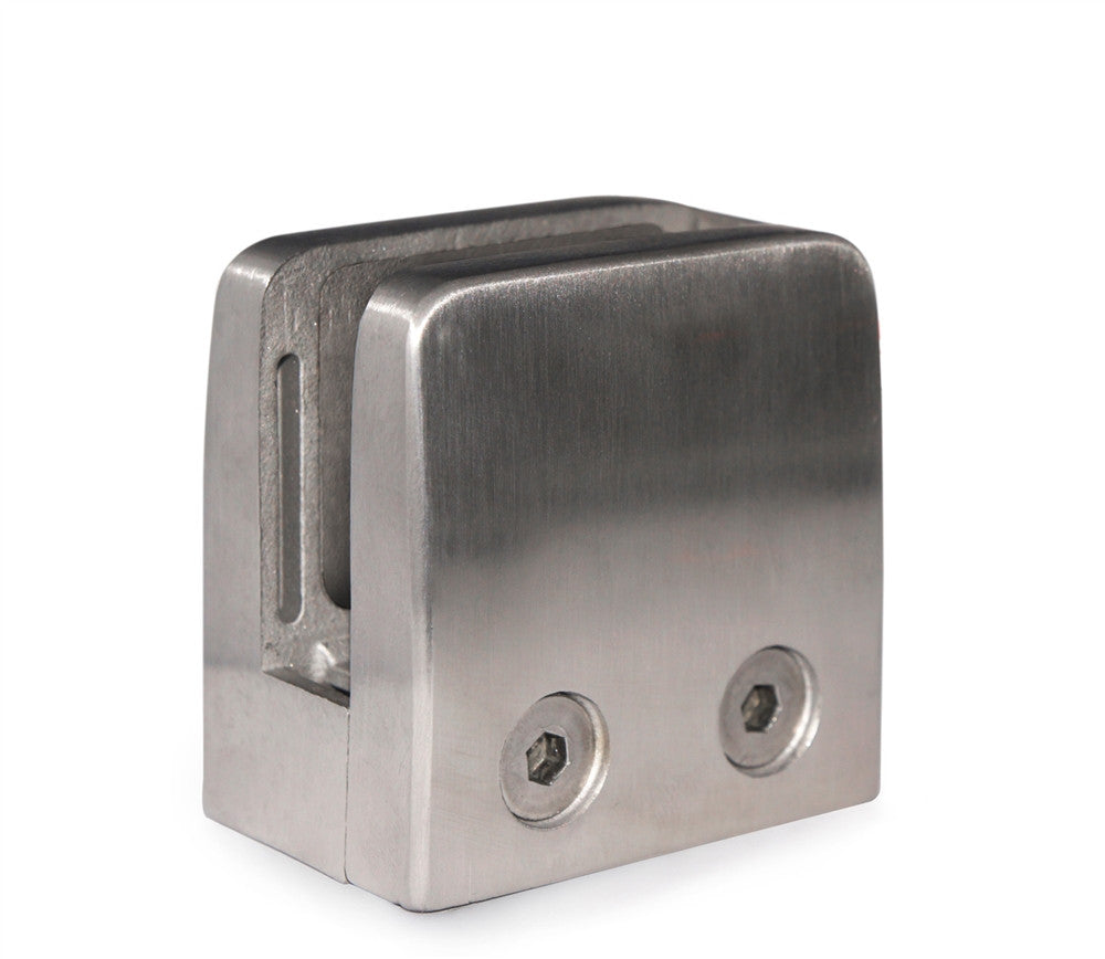 E1500000 Stainless Steel Glass Clamp 2 11/64" x 2 11/64" for Flat Tube