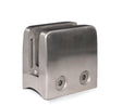 E1504200 Stainless Steel Glass Clamp 2 11/64" x 2 11/64" for 1 2/3" dia. Tube