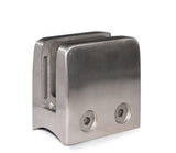 E1504200 Stainless Steel Glass Clamp 2 11/64" x 2 11/64" for 1 2/3" dia. Tube