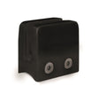 E11504200/MB Nero Black Flat Square Glass Clamp for 1 2/3" Round Tube