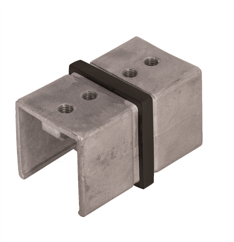 E1200140/MB Nero Connector For Square Slotted 1 9/16" X 1 9/16" Tube