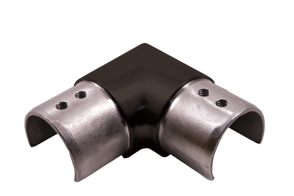 E1400200/MB Nero Round Slotted Connector for 1 2/3" Tube