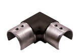 E1400200/MB Nero Round Slotted Connector for 1 2/3" Tube