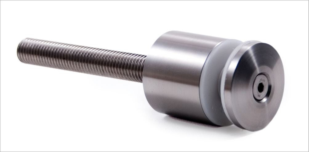 E2200100 Rounded Wall Glass Clamp For 5/16" to 1/2" Thickness