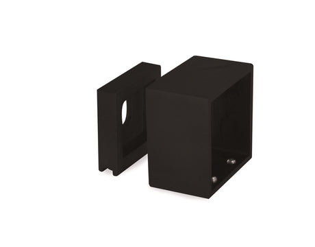 E4740/MB Nero Black Square Anchorage for 1 9/16" Tube