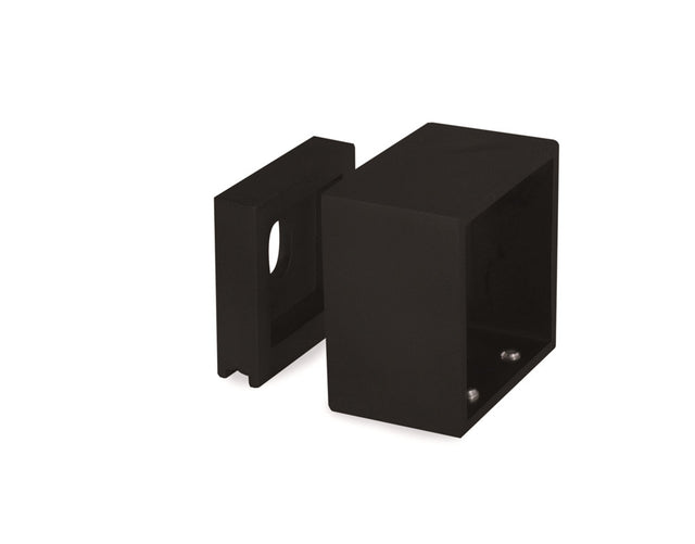 E4740/MB Nero Black Square Anchorage for 1 9/16" Tube