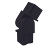 E4743/MB Nero Square Pivotable Fitting For 1 9/16" x 1 9/16" x 5/64" Square Tube