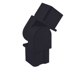 E4743/MB Nero Square Pivotable Fitting For 1 9/16" x 1 9/16" x 5/64" Square Tube