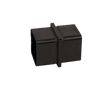 Nero Black Connector For 1 9/16" x 1 9/16" x 5/64" Square Tube