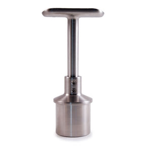 E510/424 Stainless Steel Handrail Support, Stiff, Adjustable in Height Santinized