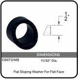  EB073/MB Nero Sloping Washer For Flat Face 11/32" Dia., Data Sheet