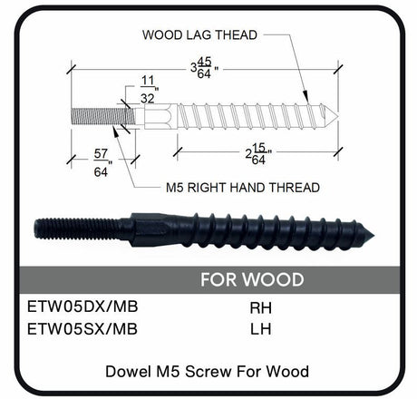 ETW05/MB Nero Adapter for Wood M5, Data Sheet