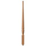 F-2015 1-3/4" Fluted Bunker Hill Stair Baluster, Available in 31", 34", 36", 39", 42", and 48" Lengths, Alder