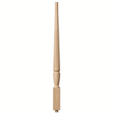 F-2015 1-3/4" Fluted Bunker Hill Stair Baluster, Available in 31", 34", 36", 39", 42", and 48" Lengths, Ash