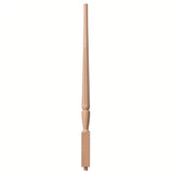 F-2015 1-3/4" Fluted Bunker Hill Stair Baluster, Available in 31", 34", 36", 39", 42", and 48" Lengths, Beech
