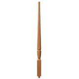 F-2015 1-3/4" Fluted Bunker Hill Stair Baluster, Available in 31", 34", 36", 39", 42", and 48" Lengths, Red Oak