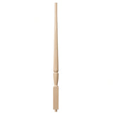 F-2015 1-3/4" Fluted Bunker Hill Stair Baluster, Available in 31", 34", 36", 39", 42", and 48" Lengths, Soft Maple