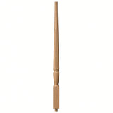 F-2015 1-3/4" Fluted Bunker Hill Stair Baluster, Available in 31", 34", 36", 39", 42", and 48" Lengths, White Oak