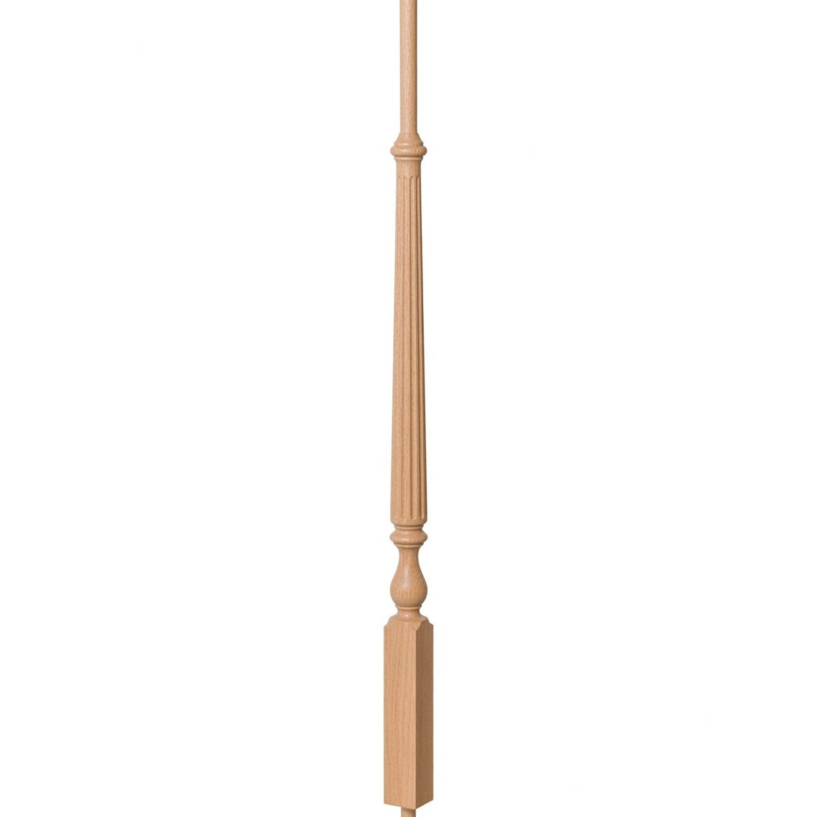 F-2715 Flured Ohio Baluster, Red Oak