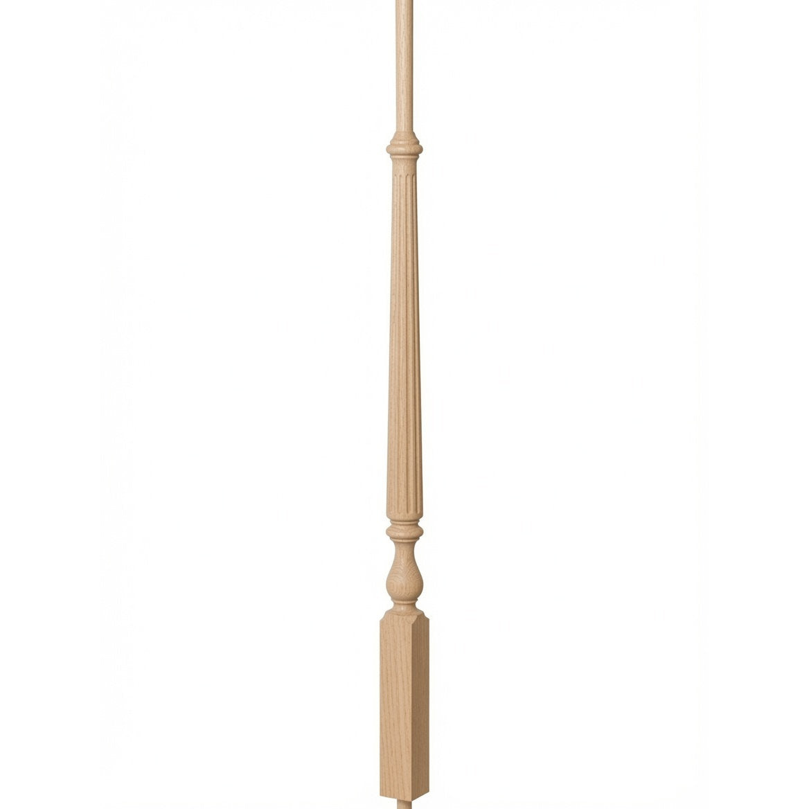 F-2715 Flured  Ohio Baluster, White Oak