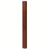 F-4002 3-1/2" x 48" Chamfered Top Fluted Contemporary Newel Post, Mahogany
