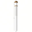 F-4075-PSST Fluted 3-1/2" Box Newel Post, Primed with Special Species Trim