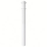 F-4075 3-1/2"x 3-1/2" Fluted Box Newel Post, Primed