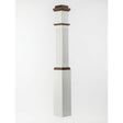 F-4091-PSST Fluted Primed with Special Species Trim Box Newel Post