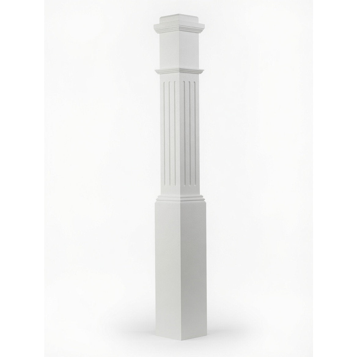 F-4091 Fluted Box Newel Post - Primed
