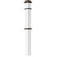 F-4375-PSST Fluted 4-3/4" x 62" Box Newel Post, Primed with Special Species Trim