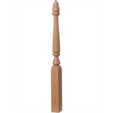 F-4811 (48"), or F-4815 (60") Fluted Ohio Series Newel Post, Alder
