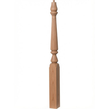 F-4811 (48"), or F-4815 (60") Fluted Ohio Series Newel Post, Alder