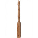 F-4811 (48"), or F-4815 (60") Fluted Ohio Series Newel Post, Knotty Alder