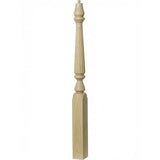 F-4811 (48"), or F-4815 (60") Fluted Ohio Series Newel Post, Poplar
