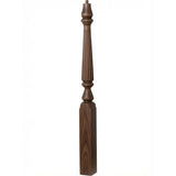 F-4811 (48"), or F-4815 (60") Fluted Ohio Series Newel Post, Walnut