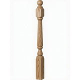 F-4840 (48"), F-4842 (60"), or F-4848 (72") Ohio Ball Top Newel Post, Ash