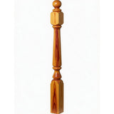 F-4840 (48"), F-4842 (60"), or F-4848 (72") Ohio Ball Top Newel Post, Yellow Pine