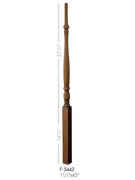 F-5442 42-inch Fluted Country Classic Baluster 