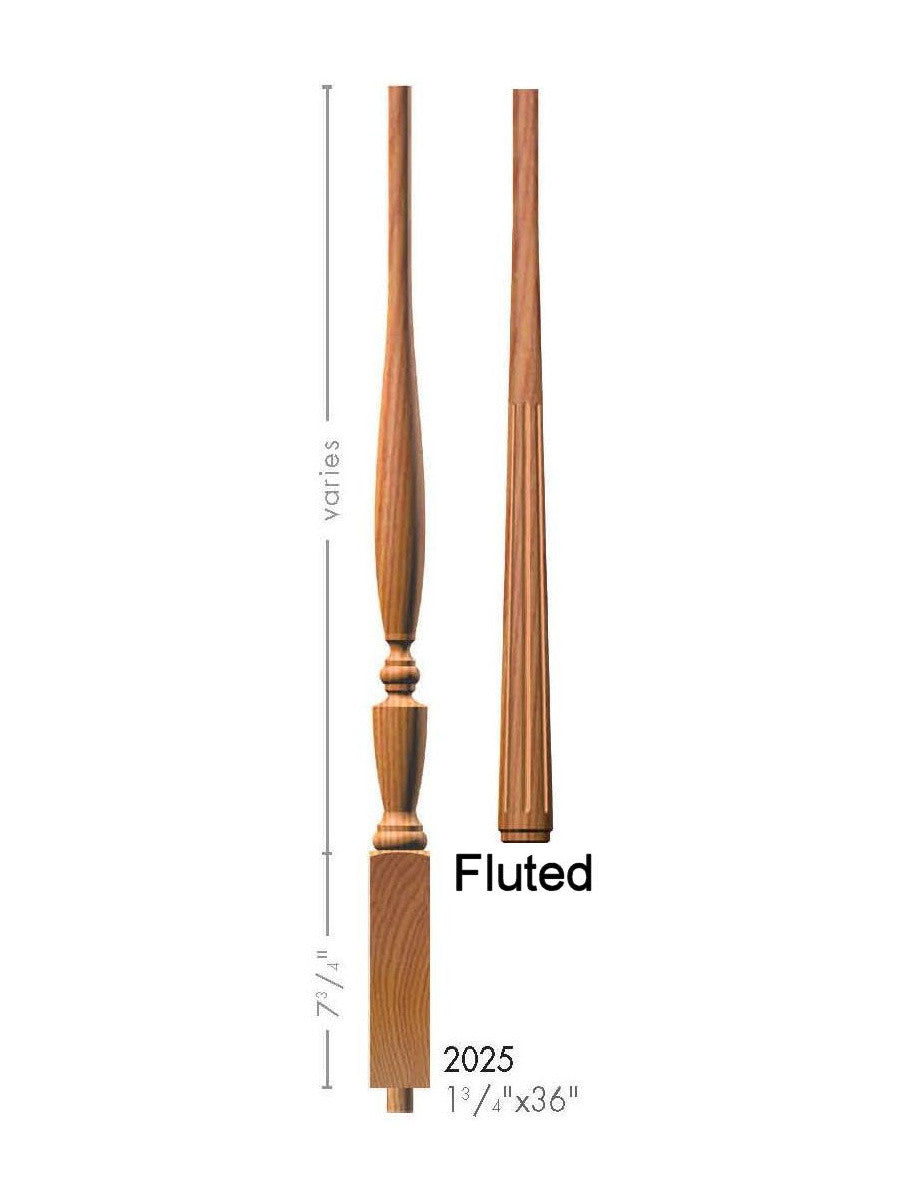 F-2025 36" Fluted Georgia Baluster