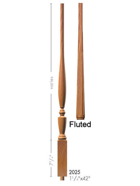 F-2025 42" Fluted Georgia Baluster
