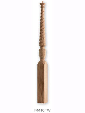 F4410-TW Rope Twist Pin Top Starting Newel Post