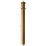 F-4075 Fluted Lock Mitered Box Newel Post