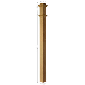 F-4075 Fluted Lock Mitered Box Newel Post