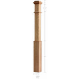 F4090-PL Plain 55" Box Newel Post
